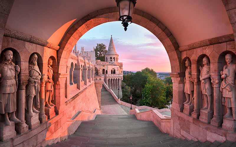 Wonderful lights in the Fisherman's Bastion