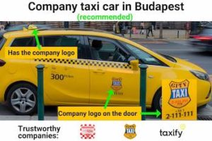How to recognise a licensed taxi in Budapest?