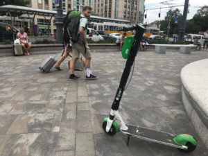 LIME scooter in Budapest