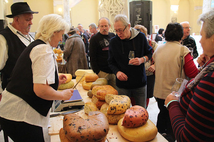 Hungarian cheeses at New Wine and Cheese Festival